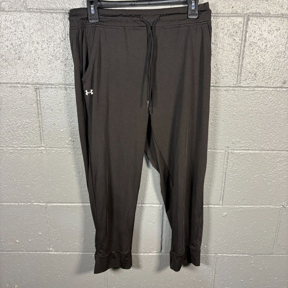 Under Armour HeatGear Pants Men's Large Black Loose Fit Athletic Training